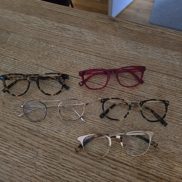 Warby Parker Women's Glasses Collection - Red, Tortoise, Silver, Gold - Picture 1 of 1